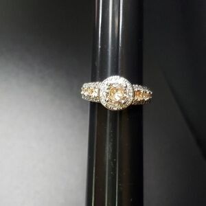 𝅺champagne stone Engagement ring